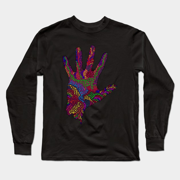 Infected Hand Long Sleeve T-Shirt by NightserFineArts